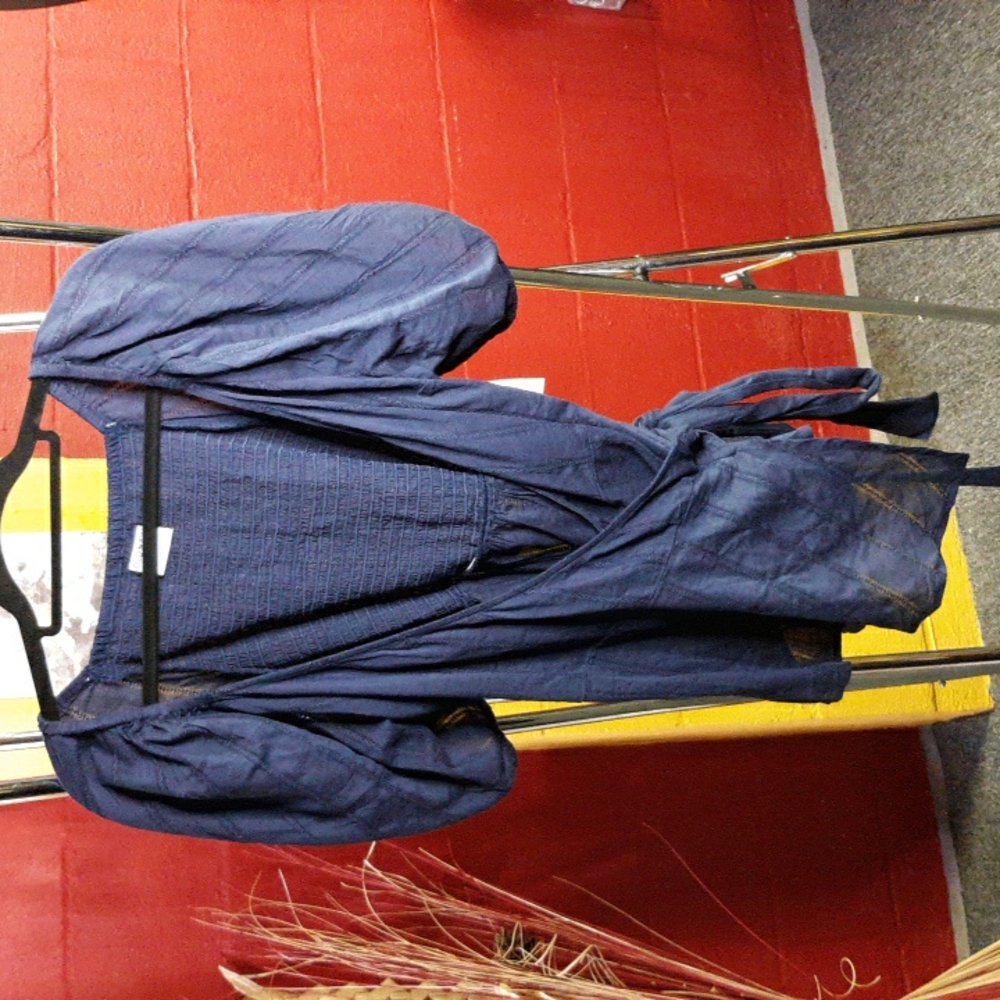 Old Navy Puff Sleeve Navy Shirt (#66)